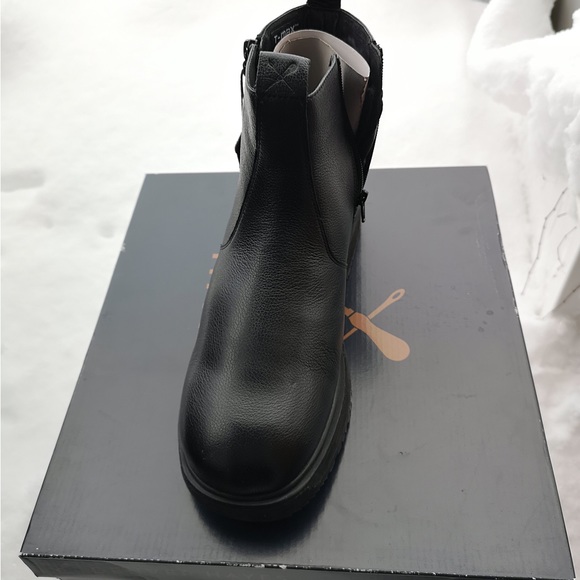 New Denver Hayes Men's Leather Winter Boots - Size 11 - Picture 2 of 5